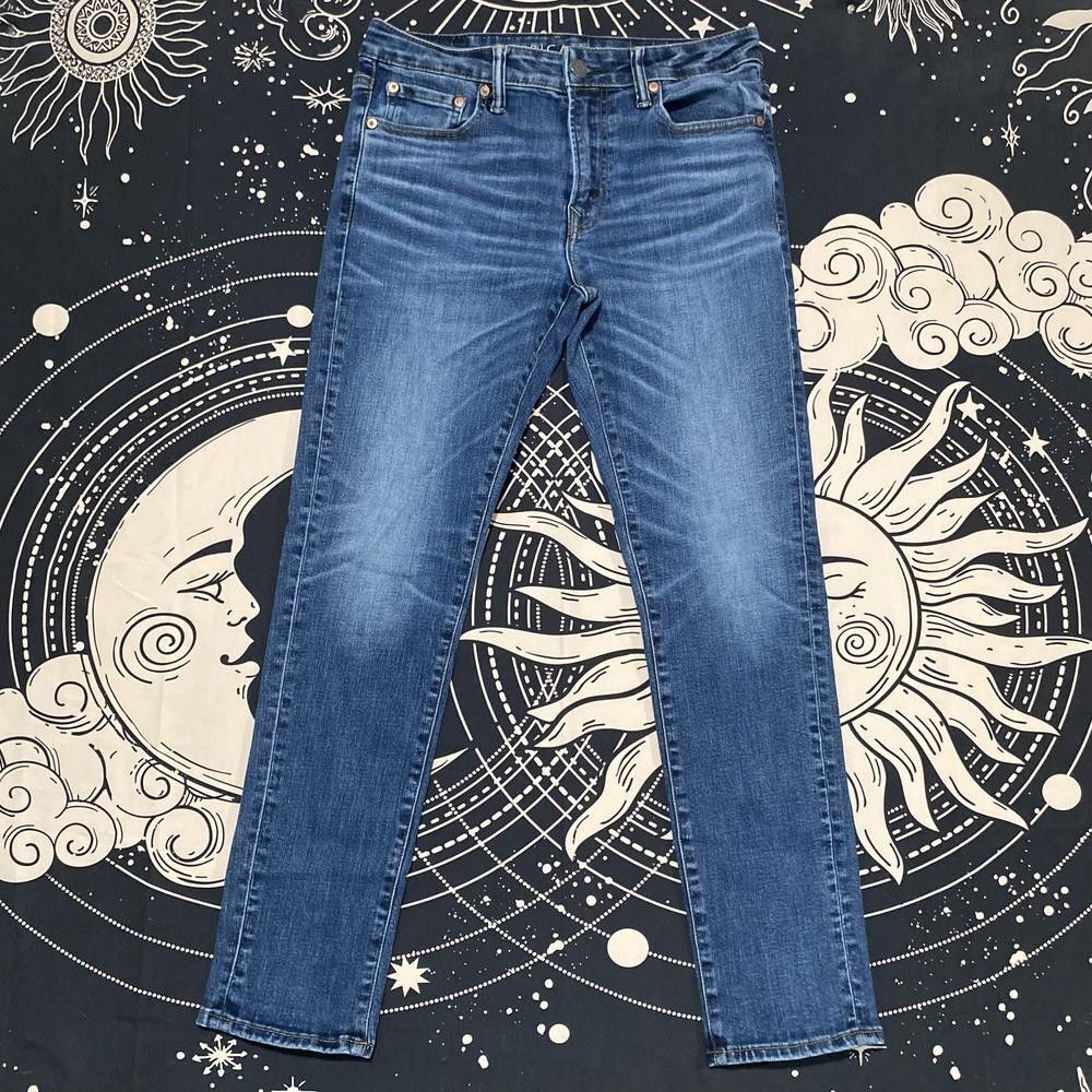 American Eagle Outfitters Airflex+ Temp Tech Jeans Men's 32x32 Blue Denim Skinny